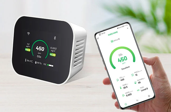 데스크탑 공기 품질 모니터 AM7000 의 통신