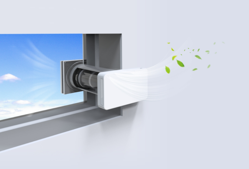 벽걸이 형 환기 장치 용 큐빅 고급 센서 기술로 실내 대기 질 향상