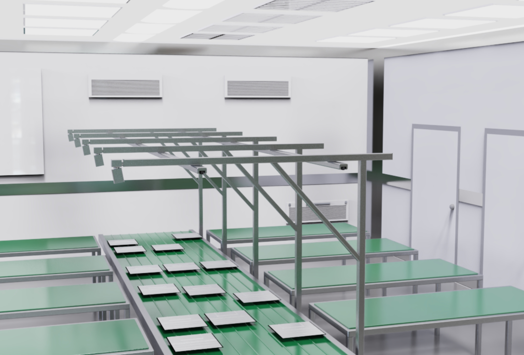 플랫 패널 디스플레이 산업을 위한 큐빅 공수 광학 입자 카운터