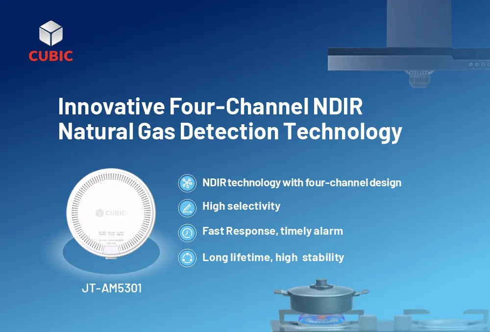 주거 및 상업 신청을 위한 입방 혁신적인 NDIR 천연 가스 탐지 솔루션